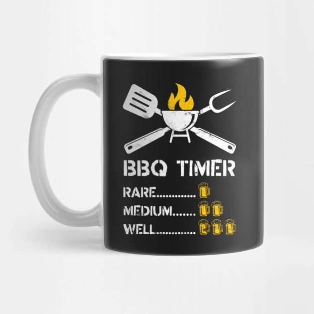 BBQ Timer Barbeque & Beer by TextTees